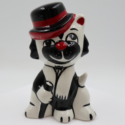 159 - Lorna Bailey moonlight cat, no cracks or chips, H: 13 cm. UK P&P Group 1 (£18+VAT for the first lot ... 