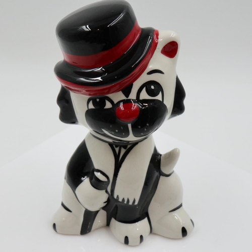 159 - Lorna Bailey moonlight cat, no cracks or chips, H: 13 cm. UK P&P Group 1 (£18+VAT for the first lot ... 