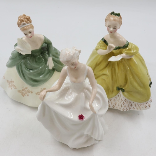 162 - Three Royal Doulton ladies: Tracey, Soiree and The Last Waltz. UK P&P Group 2 (£24+VAT for the first... 
