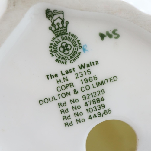 162 - Three Royal Doulton ladies: Tracey, Soiree and The Last Waltz. UK P&P Group 2 (£24+VAT for the first... 