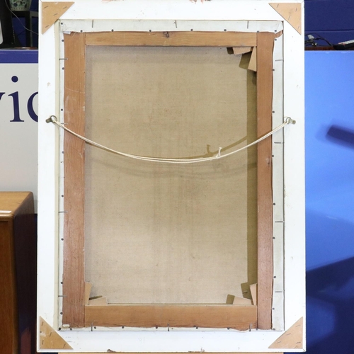 2001 - Orlando Greenwood (1892-1989): oil on canvas, still life with flowers in a jug, image 54 x 75cm, ove... 