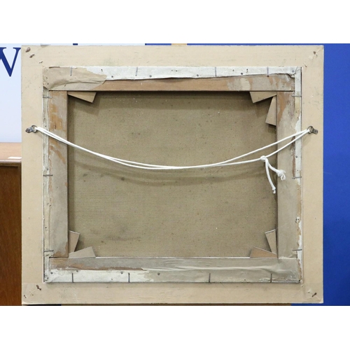 2004 - Orlando Greenwood (1892-1989): oil on canvas, stallion and cherub, image 59 x 49cm, overall 74 x 62c... 