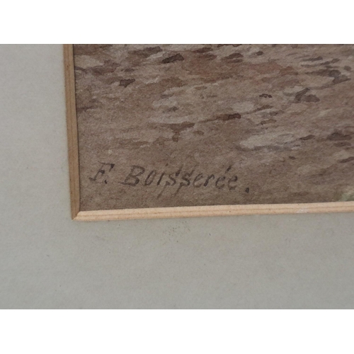 2009 - Frederick Boisseriee (19th century): watercolour, Welch Farmstead, artists label verso, image 42 x 2... 