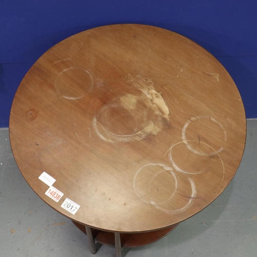 2017 - An Art Nouveau period circular table in the manner of Liberty, inlaid with satinwood and mother of p... 