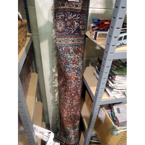 Red rug with tassels, 230 x 170 cm. Not available for in-house P&P