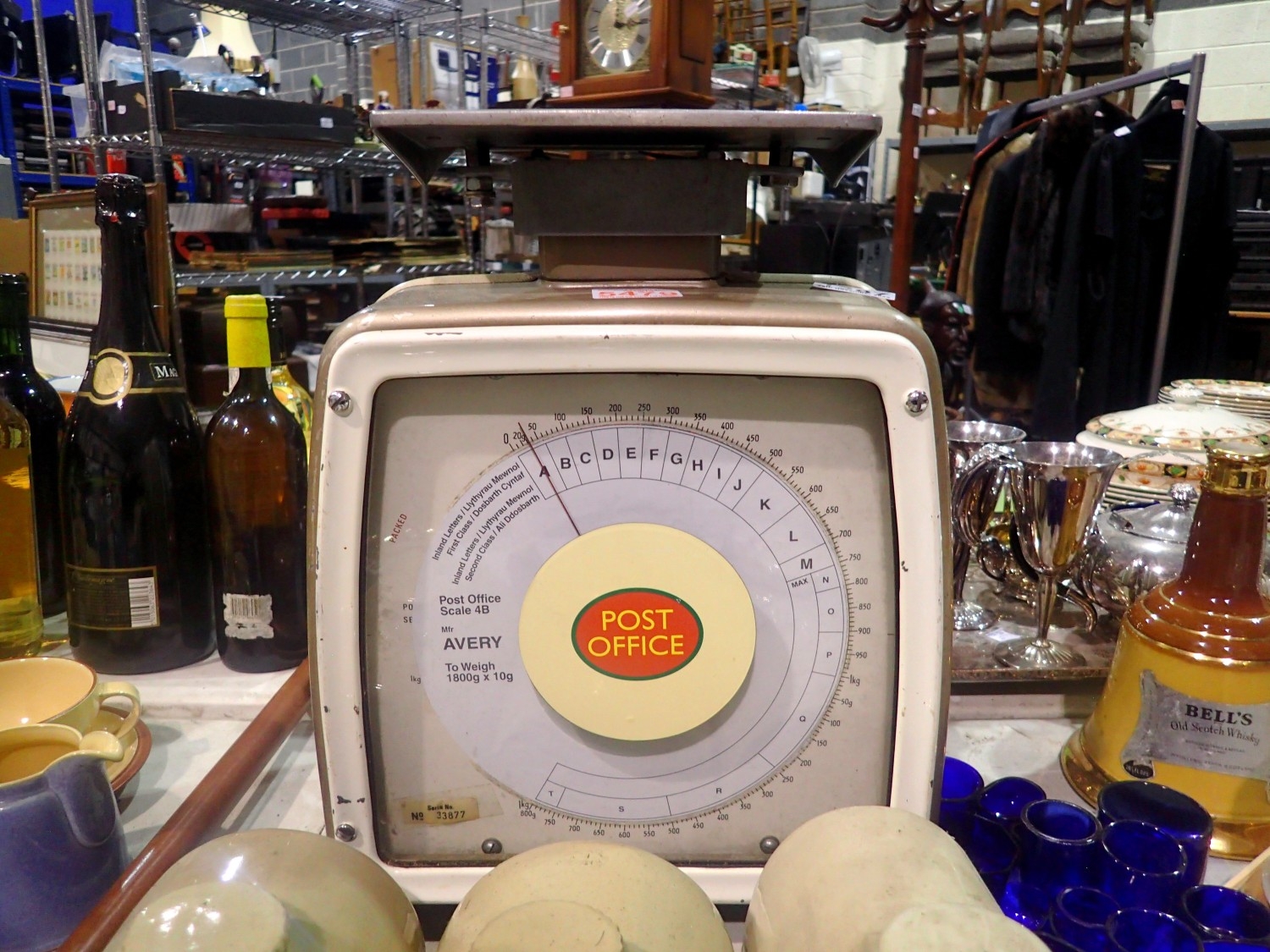 Post Office weighting scales. Not available for in-house P&P