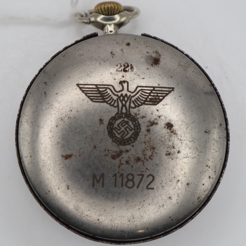 2026 - WWII German Kriegsmarine Deck Watch, crown winding and in protective outer-case, working at lotting.... 