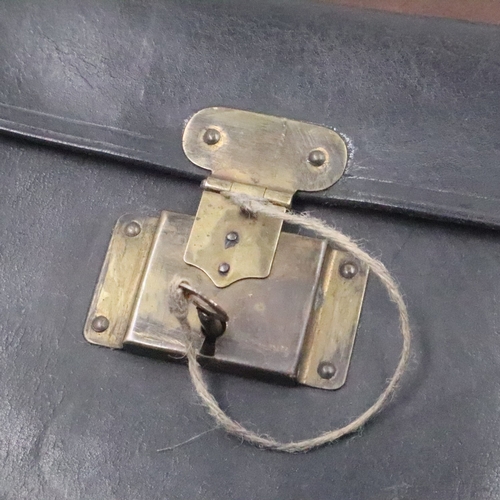 2037 - WWI Imperial German Officers Private Purchase Lockable Map Case with key. UK P&P Group 2 (£24+VAT fo... 