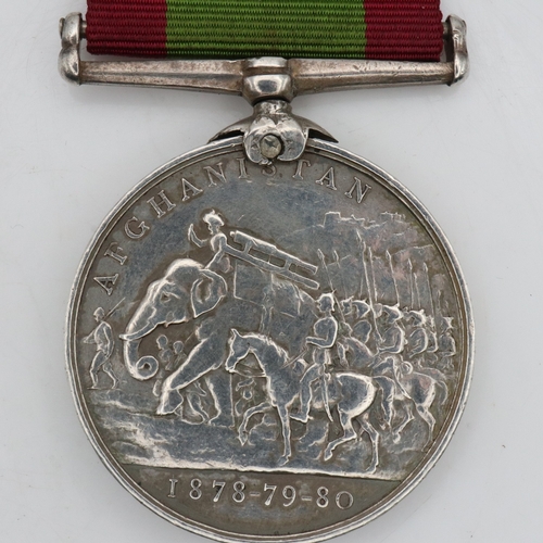 2164 - Queen Victoria Afghanistan campaign medal, to Sepoy Jungee, 24th Regiment, North India. UK P&P Group... 