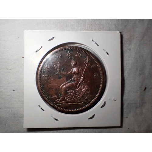 1061 - 1806 penny of George III . UK P&P Group 0 (£7+VAT for the first lot and £1+VAT for subsequent lots) 