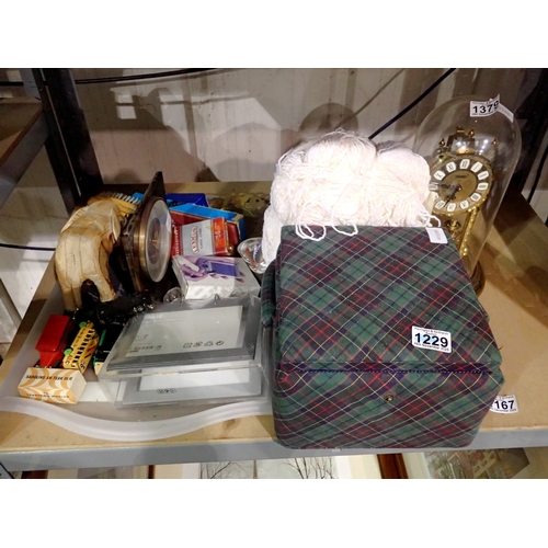 1167 - Quantity of mixed items including knitting accessories. Not available for in-house P&P