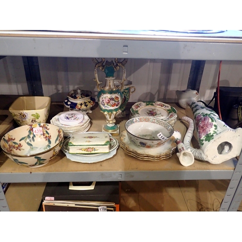 1183 - Quantity of floral ceramics including Masons and Royal Doulton. Not available for in-house P&P