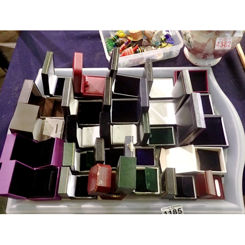1185 - Quantity of jewellery boxes. Not available for in-house P&P