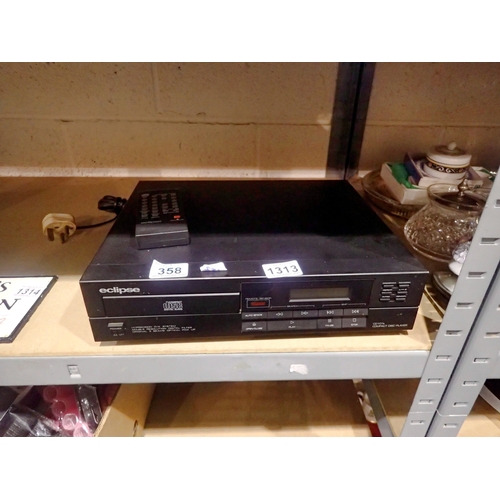 1313 - Eclipse CD101 mkII CD player, with remote, fully tested and working. Not available for in-house P&P