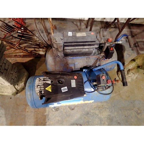 1446 - Two Airmaster electric air compressors. All electrical items in this lot have been PAT tested for sa... 