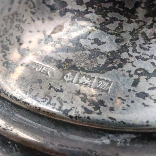 191 - Pair of hallmarked silver dwarf candle sticks, H: 70 mm. UK P&P Group 2 (£24+VAT for the first lot a... 