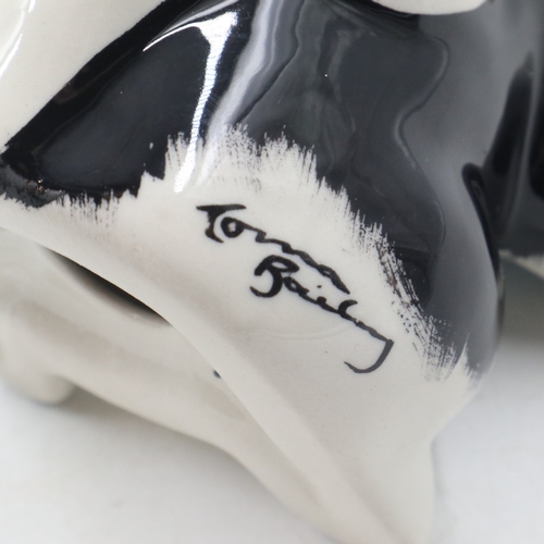 215 - Lorna Bailey cat, Pikey, no damages, H: 14 cm.UK P&P Group 1 (£18+VAT for the first lot and £2+VAT f... 