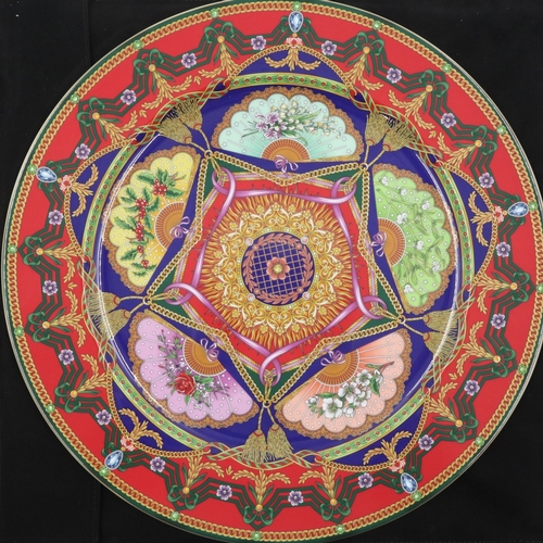 267 - Versace Rosenthal: 2005 large Christmas wall plate, Peace, Limited Edition 2005 release, boxed with ... 