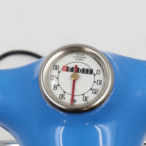 307 - Blue Vespa table lamp, H: 35 cm. All electrical items in this lot have been PAT tested for safety an... 