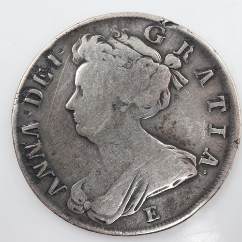 2074 - 1707E silver half crown of Queen Anne - grade nVF. UK P&P Group 0 (£7+VAT for the first lot and £1+V... 