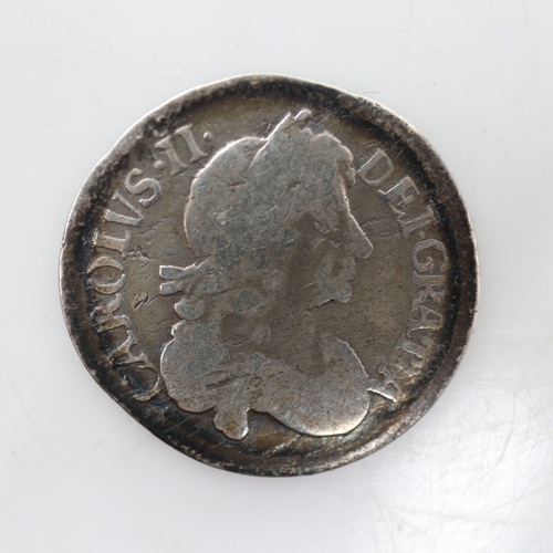 2079 - 1679 silver threepence of Charles II - grade aVF. UK P&P Group 0 (£7+VAT for the first lot and £1+VA... 