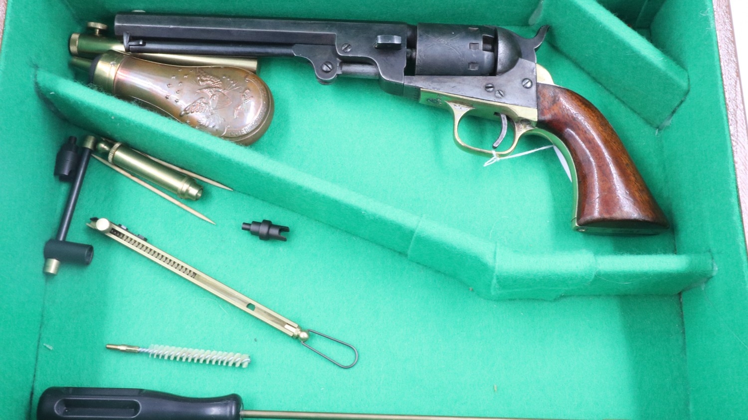 Manhatton Navy revolver with later box and accessories. Not available ...