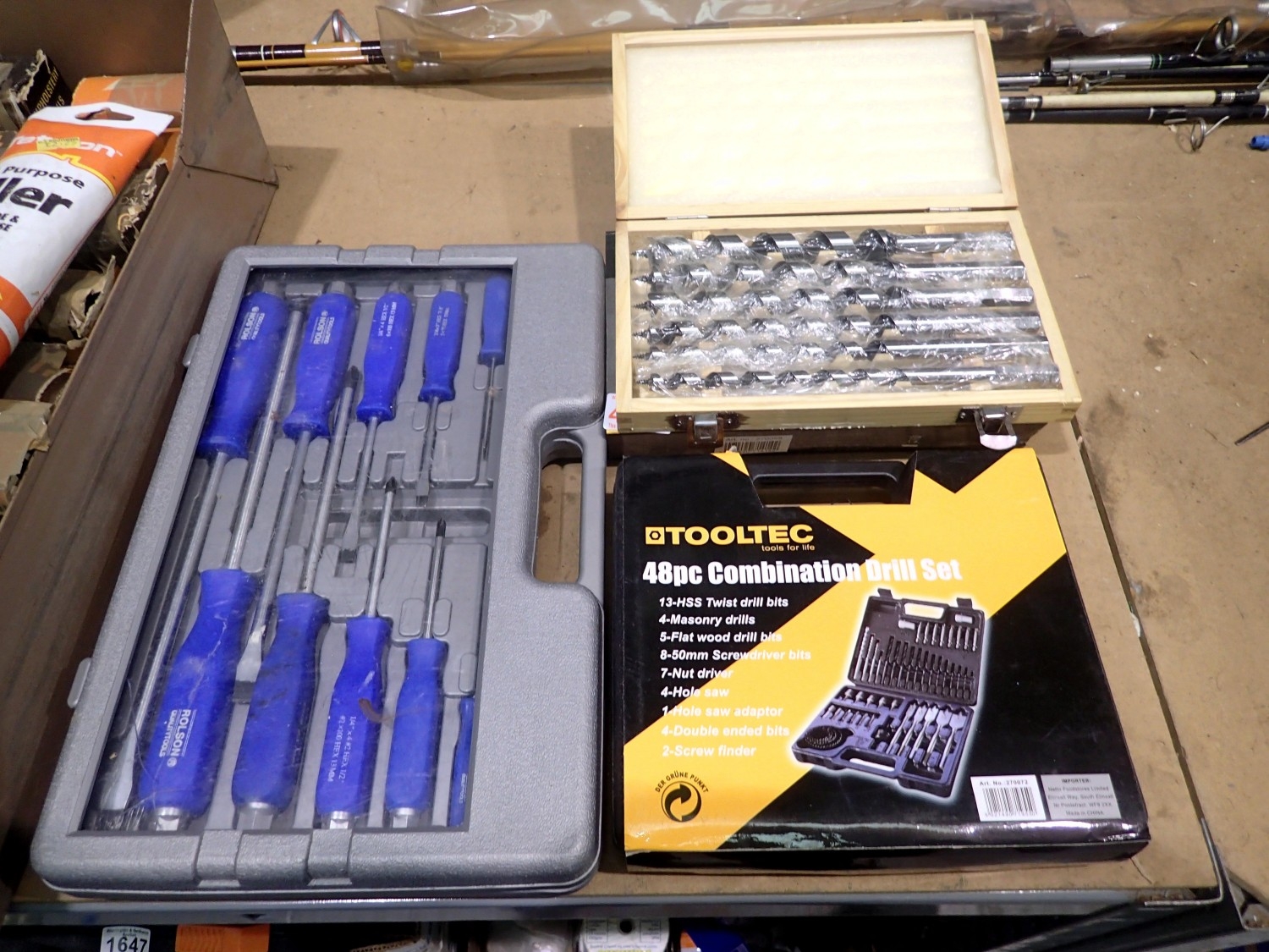 Rolson screwdriver set, tool tec 48 piece combination drill set and ...