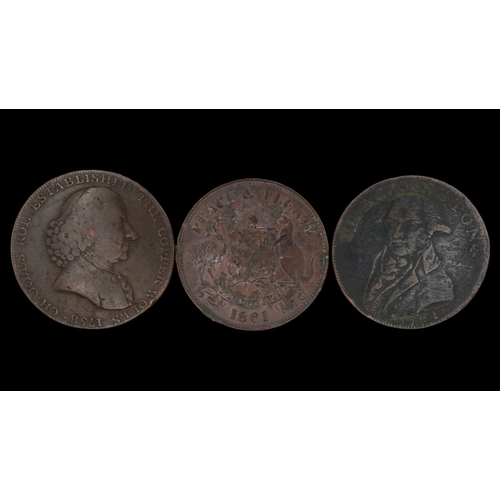 2012 - Workhouse tokens for Macclesfield, Lackington and Melbourne - circulated. UK P&P Group 0 (£7+VAT for... 