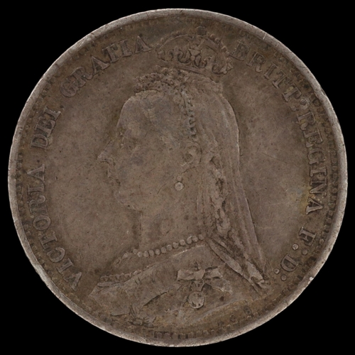 2034 - 1889 silver sixpence of queen Victoria - grade gVF. UK P&P Group 0 (£7+VAT for the first lot and £1+... 