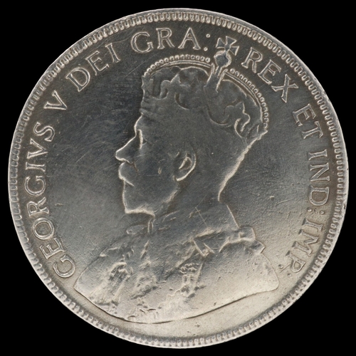 2038 - 1929 silver 50 cents of Canada under George V - grade nVF. UK P&P Group 0 (£7+VAT for the first lot ... 