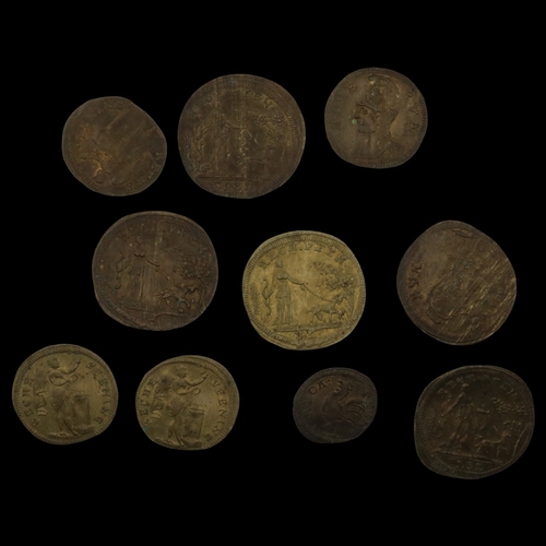 2043 - Ten Venetian gambling tokens - circulated. UK P&P Group 0 (£7+VAT for the first lot and £1+VAT for s... 