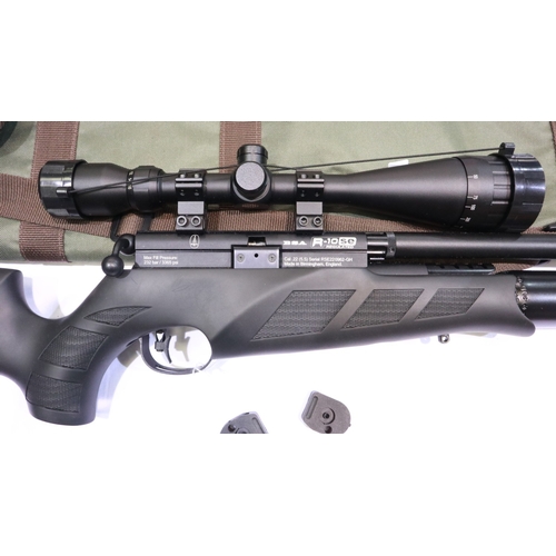 2001 - BSA R-10 SE regulator Co2 air rifle .22 with Hawke Eclipse 4 x 16 x 50 scope. Not available for in-h... 