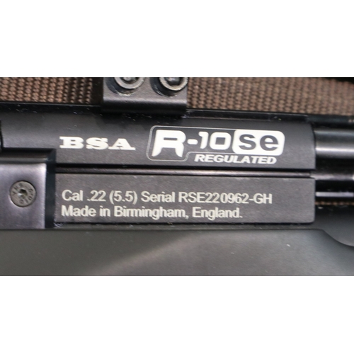 2001 - BSA R-10 SE regulator Co2 air rifle .22 with Hawke Eclipse 4 x 16 x 50 scope. Not available for in-h... 