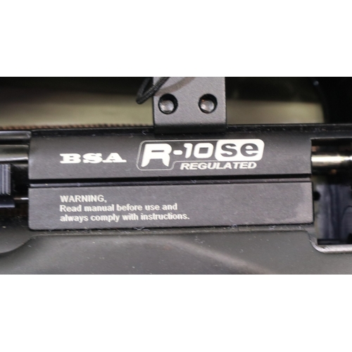 2001 - BSA R-10 SE regulator Co2 air rifle .22 with Hawke Eclipse 4 x 16 x 50 scope. Not available for in-h... 