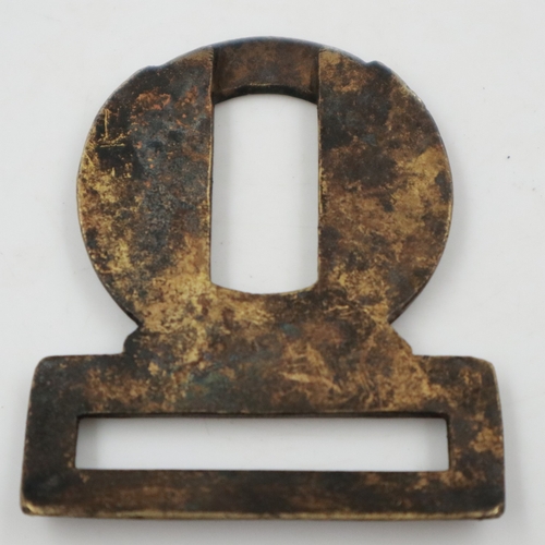 2033 - WWII period brass half-buckle clasp for the Coldstream Guards. UK P&P Group 1 (£18+VAT for the first... 