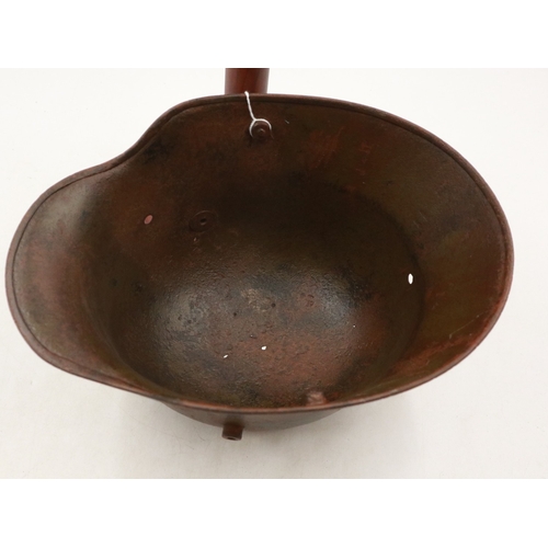 2050 - WWI Imperial German M16 Stahlhelm shell, retaining lots of the original jigsaw pattern camouflage de... 