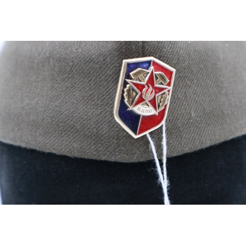 2068 - Soviet Union Fire Fighters Side Cap. UK P&P Group 1 (£18+VAT for the first lot and £2+VAT for subseq... 