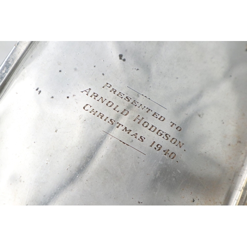 2090 - 1940 Dated Cigarette Case, surmounted with Buffs Cap Badge. UK P&P Group 1 (£18+VAT for the first lo... 