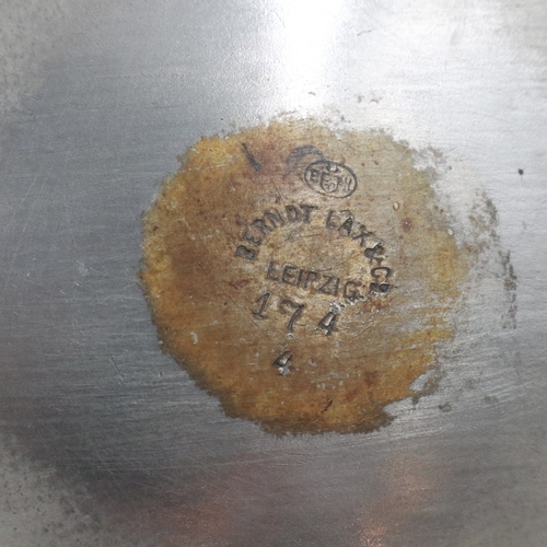 2094 - Middle Eastern silver-plated coffee pot engraved to the Afrika Korps. UK P&P Group 2 (£24+VAT for th... 