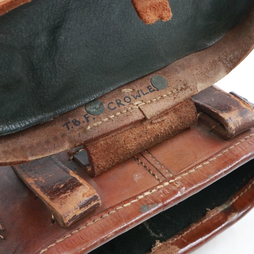 2099 - British WWI binoculars Kershaw & Sons 1918, with leather case. UK P&P Group 2 (£24+VAT for the first... 