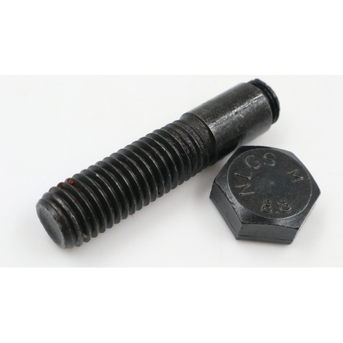 2109 - WWII SOE/OSS Message Bolt. A standard every day bolt that has been machined so that the top unscrews... 
