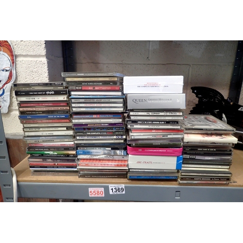 1369 - Large quantity of mixed CD's including Dyre Straights. Not available for in-house P&P