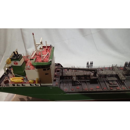 2060 - Kit built chemical tanker 'Lis Terkol' 90 cms, fitted radio control, requires transmitter and batter... 