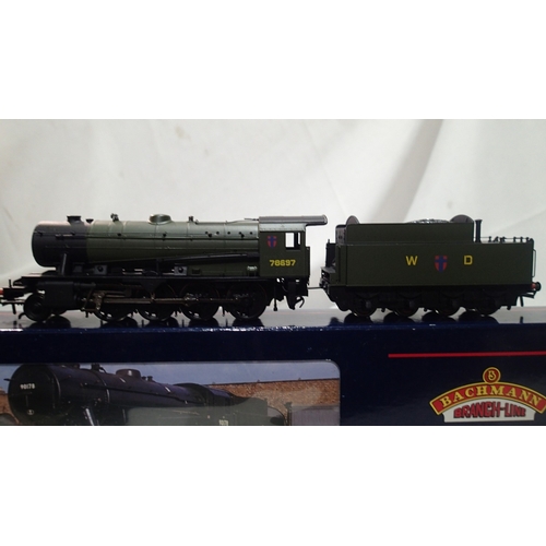 2100 - Bachmann 32-255, Austerity, '21st Army transport group' Green, excellent condition, boxed. UK P&P Gr... 