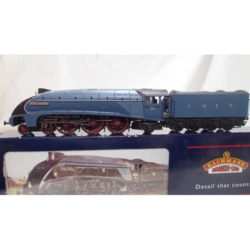 2106 - Bachmann 31-959, A4 class, 'Miles Beevor', 26, LNER, Blue, excellent condition, boxed. UK P&P Group ... 