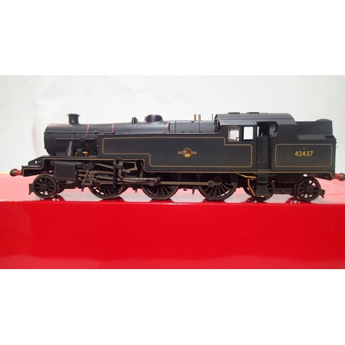 2302 - Hornby R2637, class 4MT, 42437, Black, late crest, weathered, excellent condition, boxed. UK P&P Gro... 