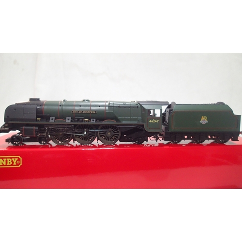 2304 - Hornby R3195, Duchess class, 46247, 'City of Liverpool', Green, early crest, front body to chassis s... 