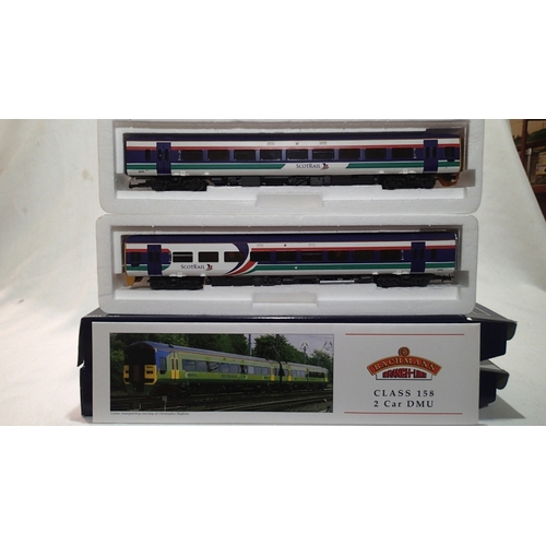2313 - Bachmann 31-508, class 158 DMU, 2 car, 'Scotrail', first group, excellent condition, boxed. UK P&P G... 
