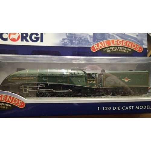 2341 - Corgi TT scale rail legends x5 plus 2 other static model locomotives, also Hornby Breakdown Crane, B... 
