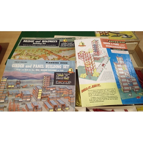 2348 - Two vintage Chad Valley games, motorised building set and 'Vibra' car racing game, appears complete,... 